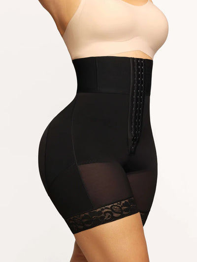 3-bones Triple-breasted High-waisted Elastic Body Pants