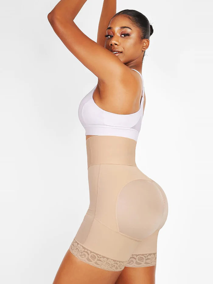 3-bones Triple-breasted High-waisted Elastic Body Pants