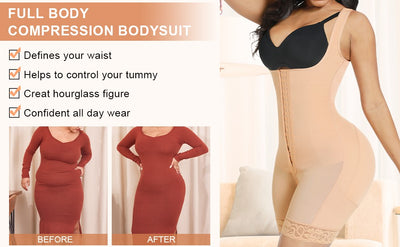 U-shaped Front Neck and Adjustable Straps Tummy Control