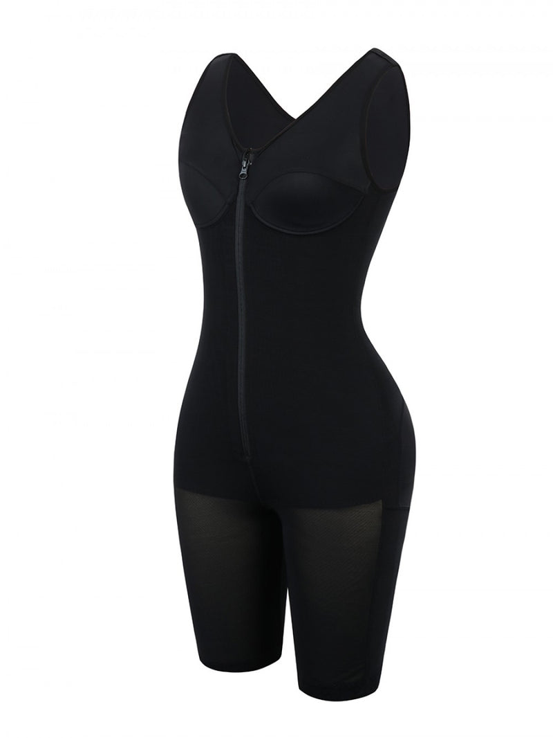 Power Body Shaper with Lace Open Crotch Highest Compression